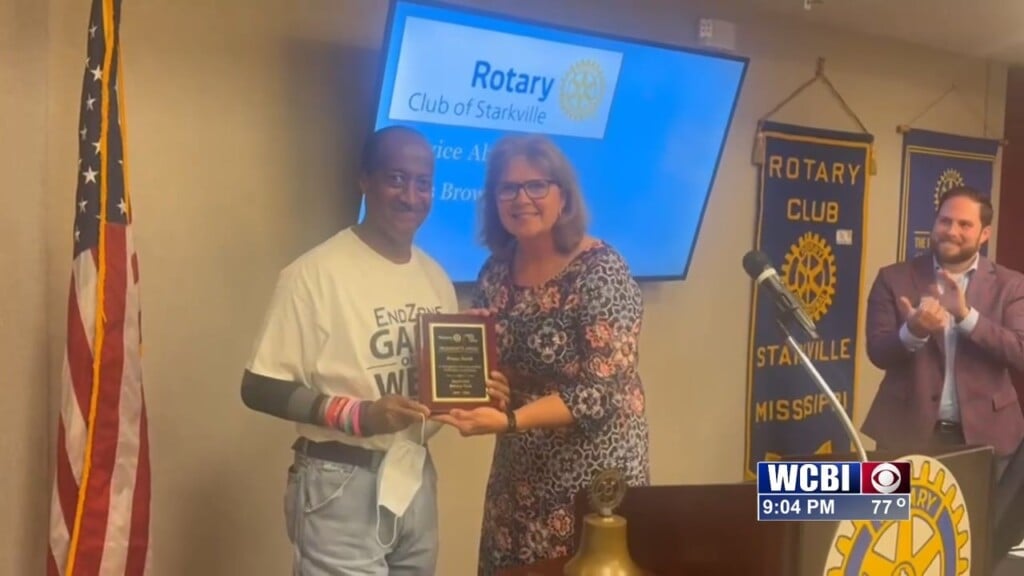 Wcbi's Ronny Smith Honored At Starkville Rotary Club Annual Awards Banquet