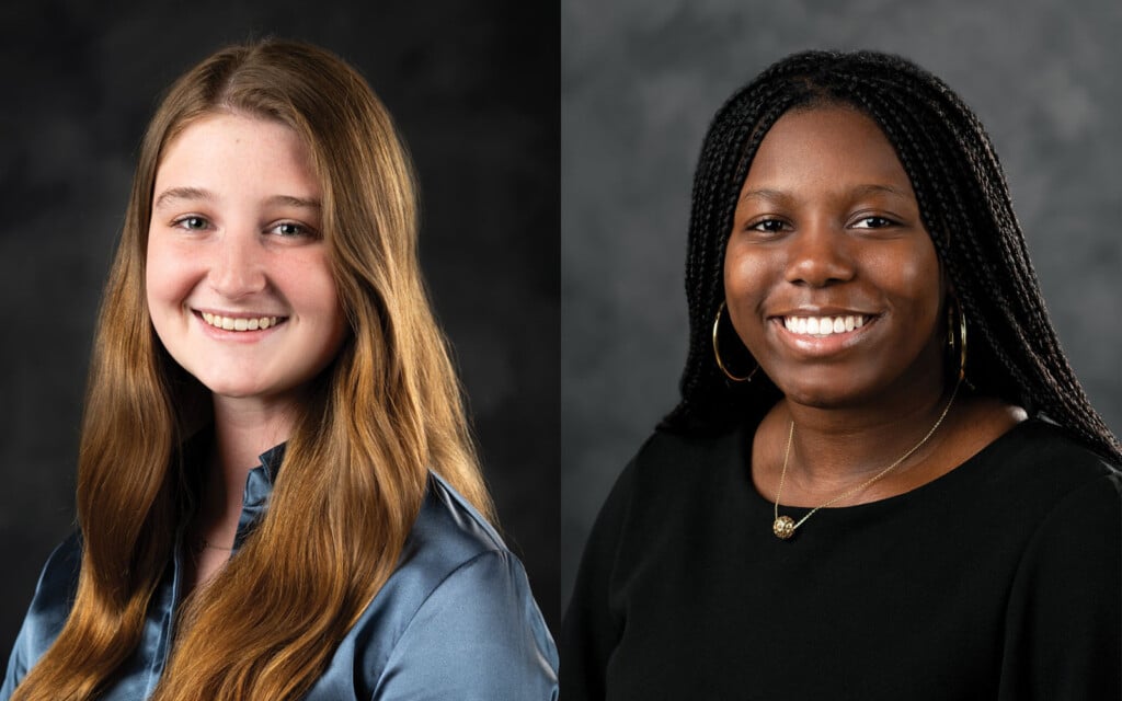 Madelyn “Sloan” Berry (Photo by Grace Cockrell) and India “Alex” White (Photo by Emily Grace McCall)