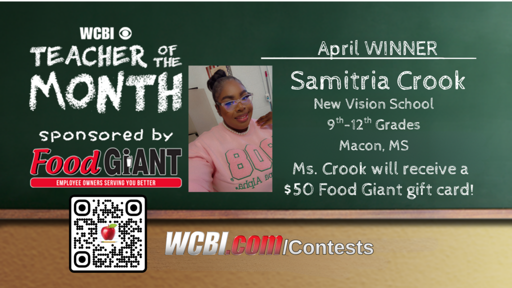Teacher Of The Month (April): Samitria Crooks