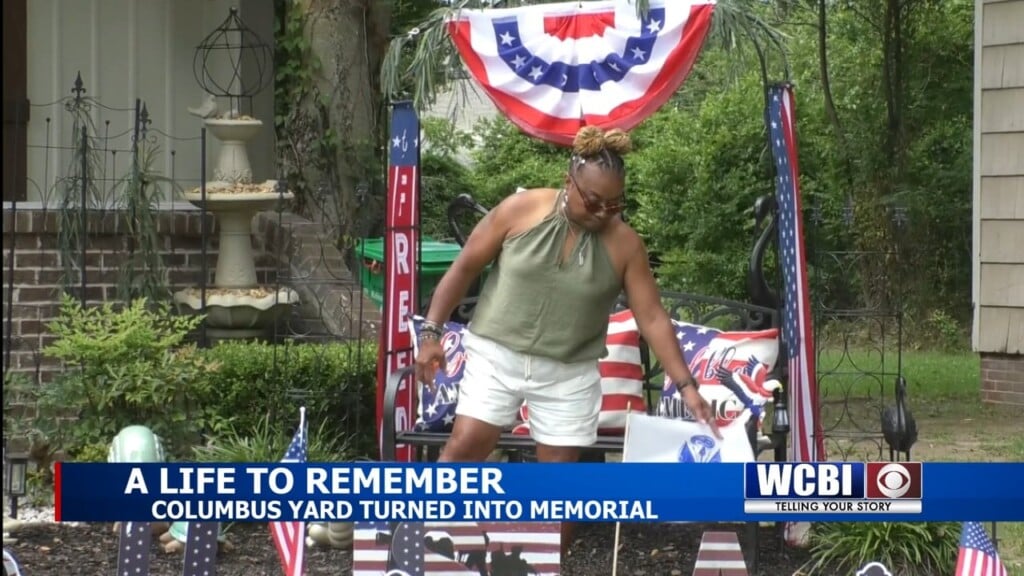 Family Honors Late Veteran With Memorial Yard