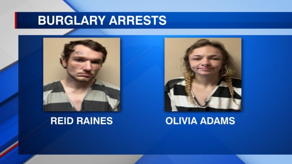 Two people accused of taking things from a vacant house in Tupelo