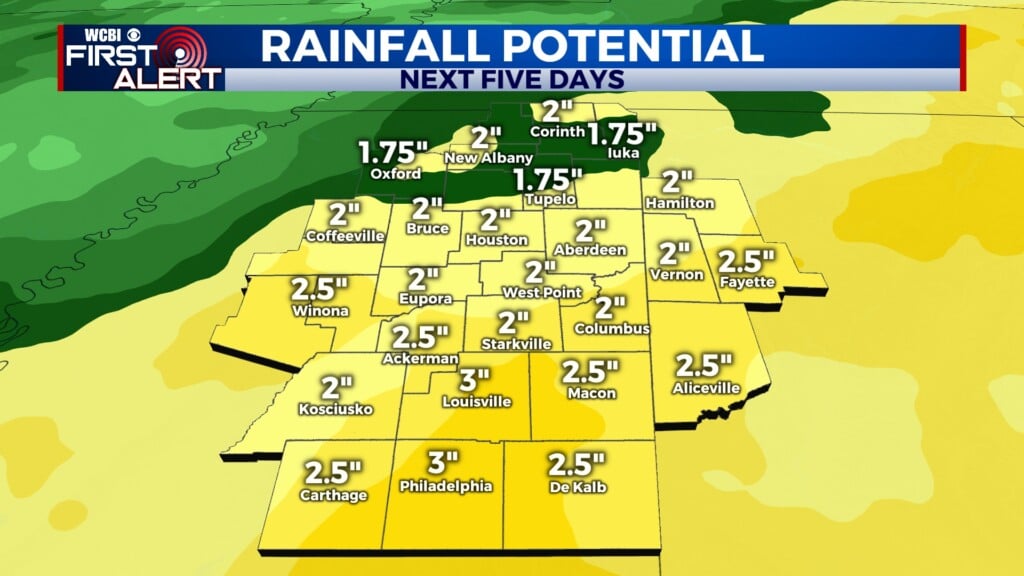 rain and moisture qpf next 5