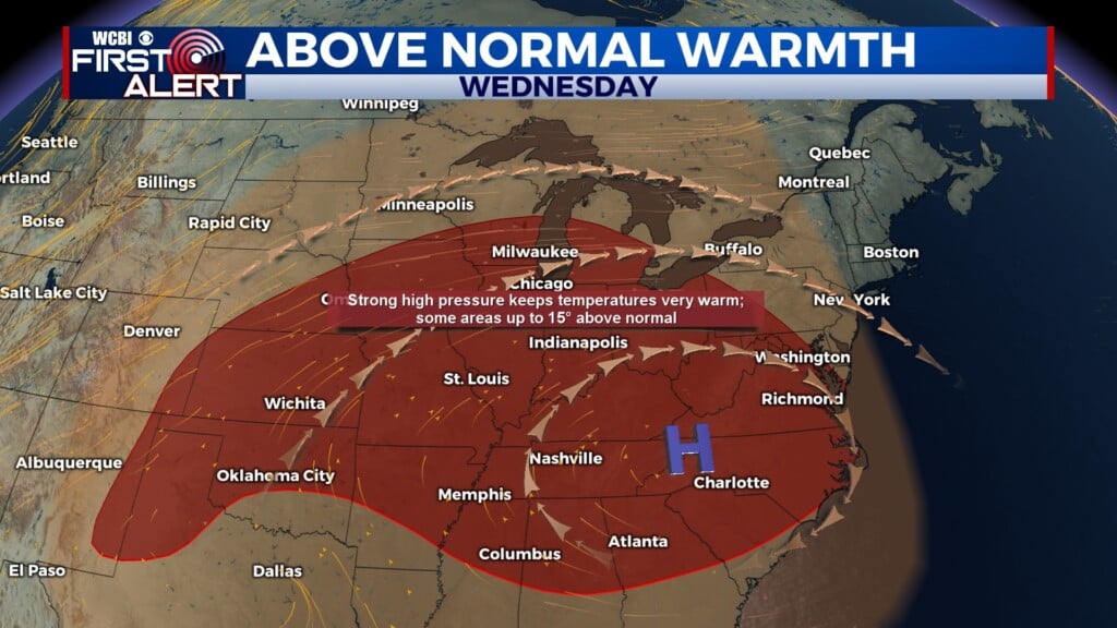 above normal warmth for september 2nd