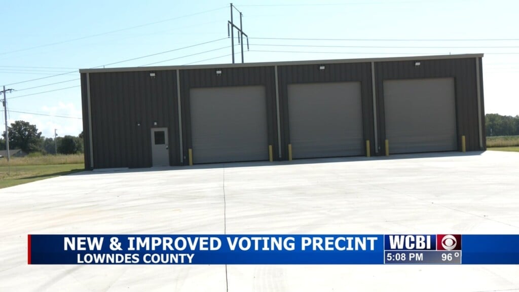 Rebuilt Fire Station To Serve As Lowndes County Voting Precinct