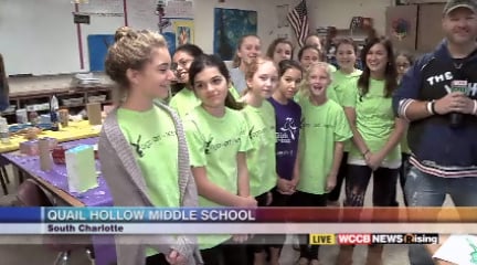 Wilson Revisits the Yogarteens at Quail Hollow Middle School - WCCB ...