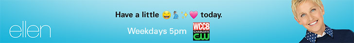 Watch Ellen on WCCB, Charlotte's CW, weekdays at 5pm!