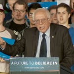 Bernie Sanders hosted a campaign rally at PNC Music Pavilion in Charlotte, North Carolina