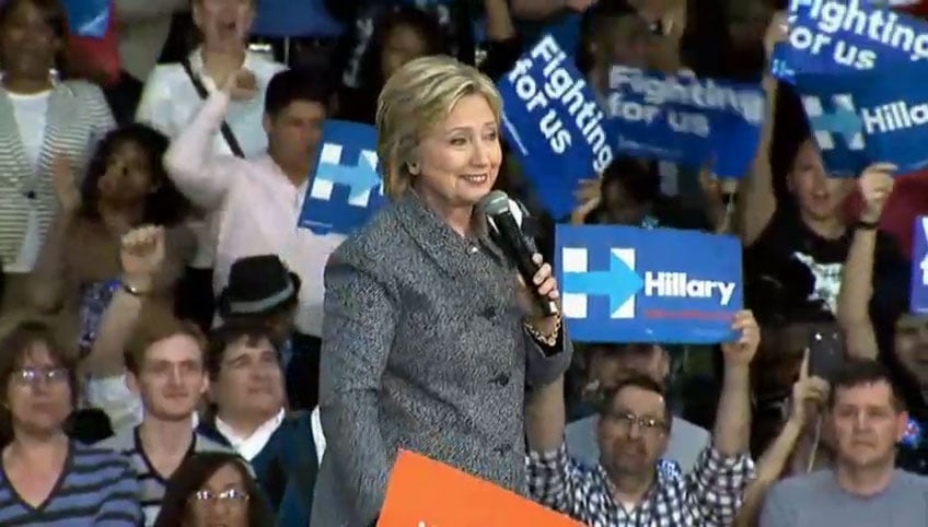 Hillary Clinton Rally Grady Cole Center Charlotte NC