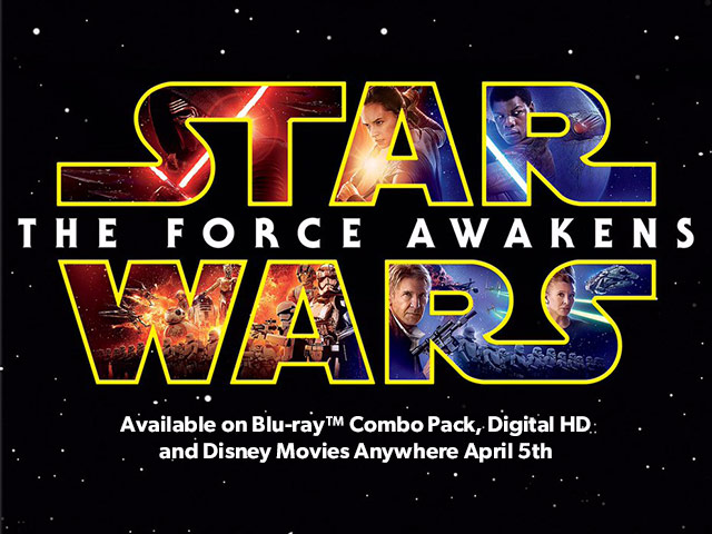 Win Star Wars: The Force Awakens digital HD download