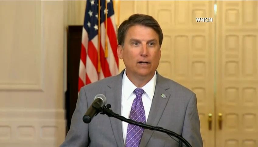 NC Gov. Pat McCrory Holds News Conference After Filing Lawsuit Against Federal Government Over HB2
