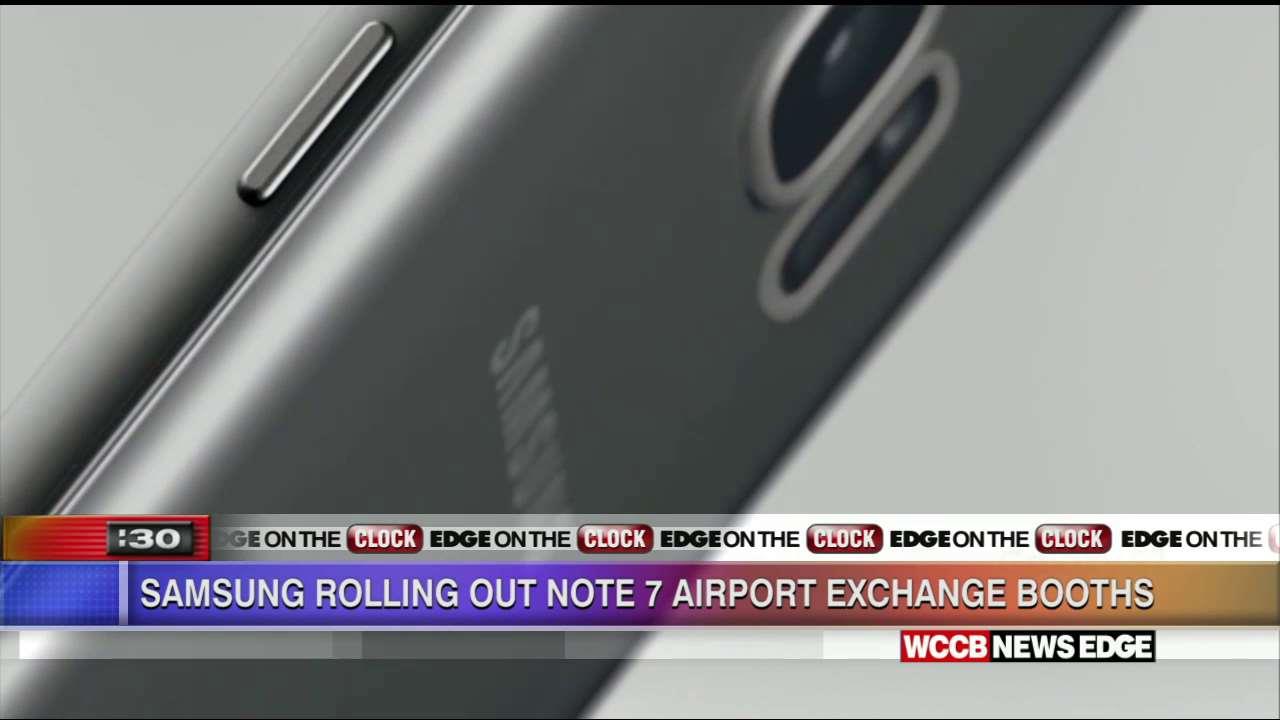 EDGE On The Clock Samsung Exchanging Phones At Airports WCCB