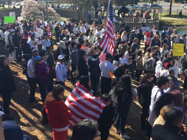 "A Day Without Immigrants" Protest in Charlotte