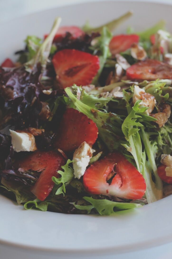 Strawberry Goat Cheese And Almond Salad WCCB Charlotte's CW