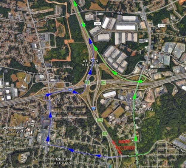 LaSalle Street Detour Map - WCCB Charlotte's CW