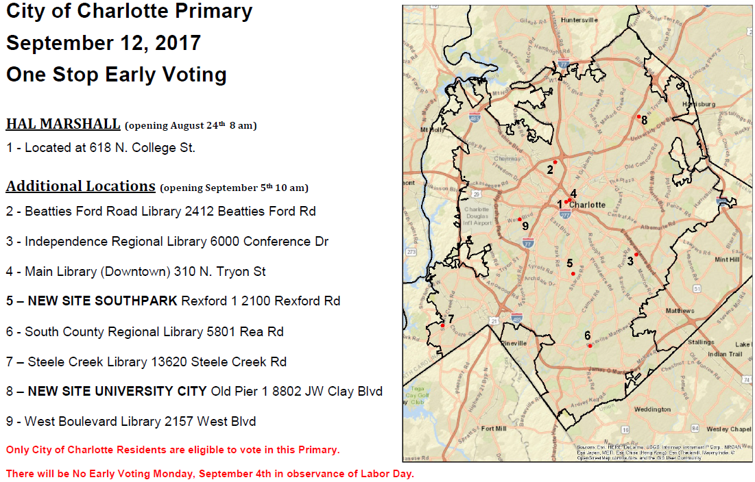 Early Voting Map - WCCB Charlotte's CW