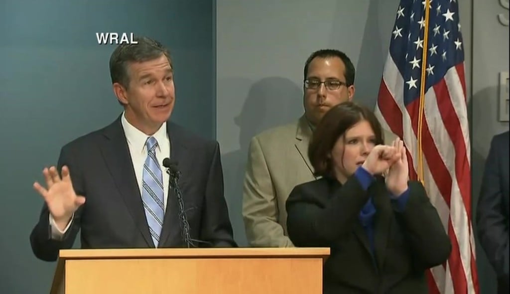 Gov Roy Cooper on NC State of Emergency