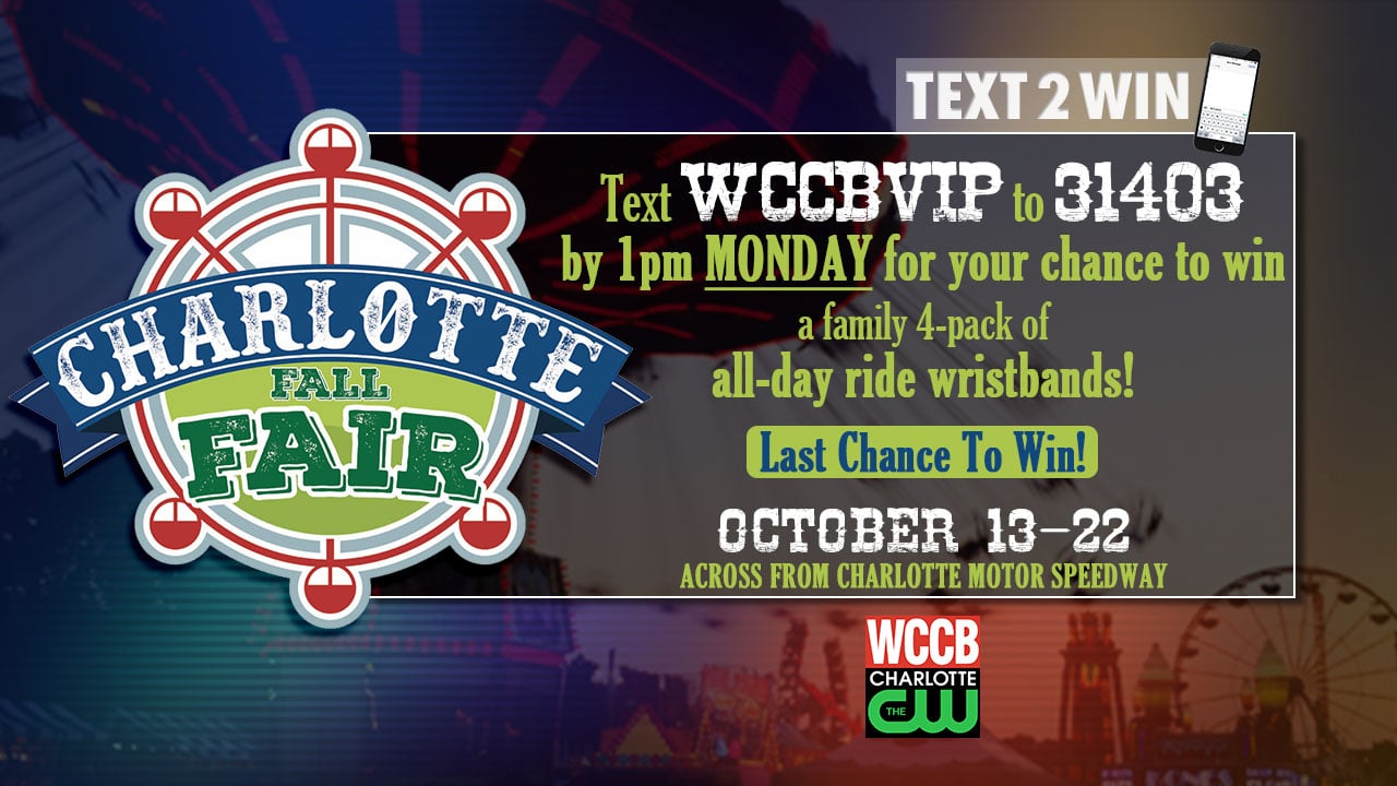 Text2Win Charlotte Fair Ride Passes! WCCB Charlotte's CW