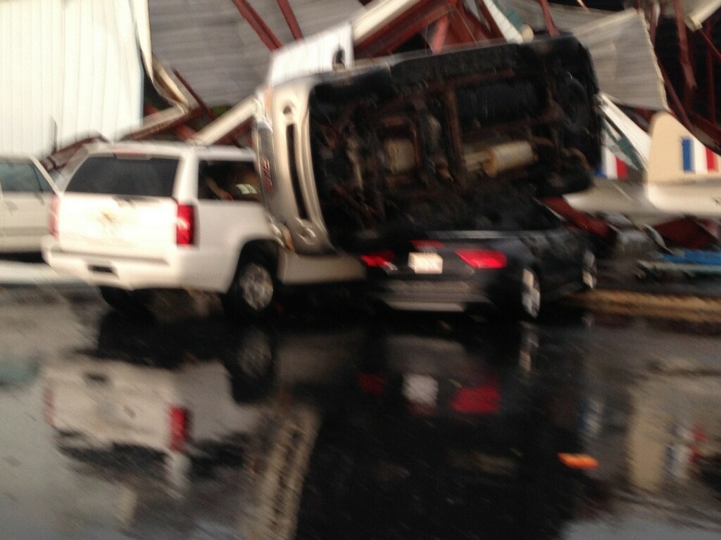 Hickory Airport Cars Damaged Via Hickory Regional Airport WCCB