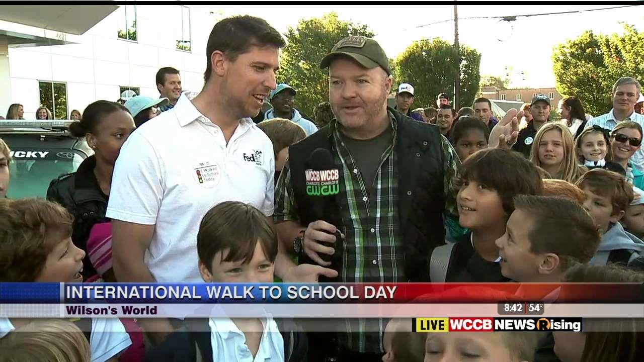 Wilson's World Walking to School with Denny Hamlin and Cotswold