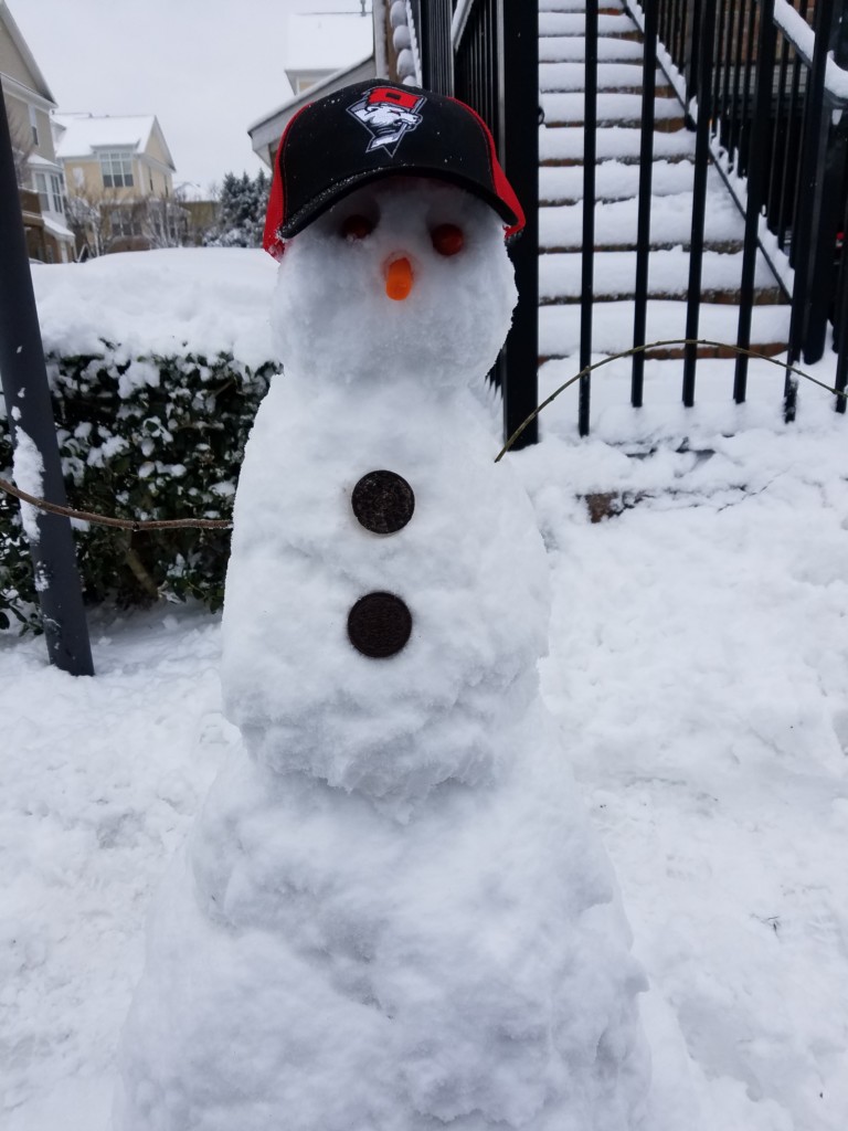 Checkers Fan Snowman - WCCB Charlotte's CW