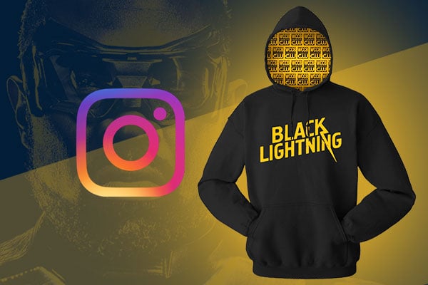 black lightning hoodie
