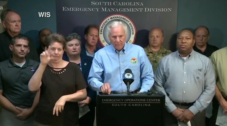 Governor McMaster Issues Mandatory Evacuation For Entire South Carolina ...