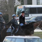 FILE - In this photo provided by the Interior Department shows Interior Secretary Ryan Zinke arriving for his first day of work at the Interior Department in Washington, Thursday, March 2, 2017, aboard Tonto, an 17-year-old Irish sport horse. Zinke will be leaving the administration at year's end, Trump said Saturday, Dec. 15, 2018. (Interior Department via AP)