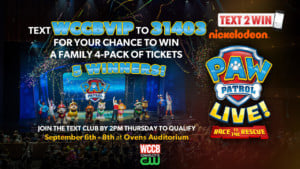 Win a family 4-pack of tickets to Paw Patrol LIVE! from WCCB Charlotte's CW