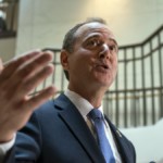 House Intelligence Committee Chairman Adam Schiff, D-Calif., speaks to reporters after the panel met behind closed doors with national intelligence inspector general Michael Atkinson about a whistleblower complaint, at the Capitol in Washington