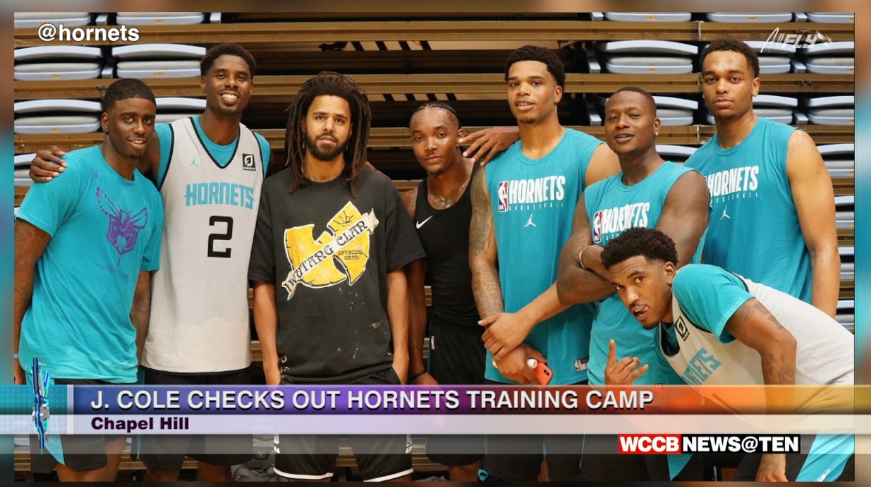 J. Cole Checks Out Hornets Training Camp - WCCB Charlotte's CW