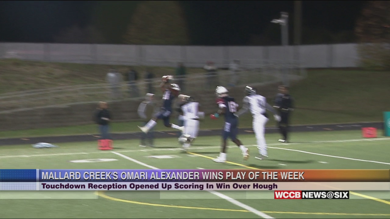 Mallard Creeks Omari Alexander Wins Play Of The Week Wccb Charlottes Cw 