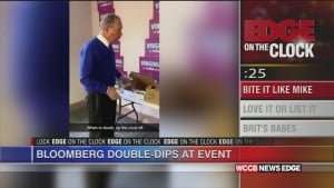 Bloomberg Doulbe Dips At Event