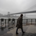 A Man Walks Alone On The Promenade Under The Fdr Drive In Lower Manhattan, March 29, 2020