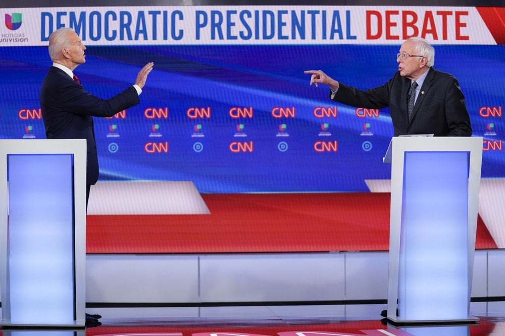 Biden Sanders Debate Ap 01