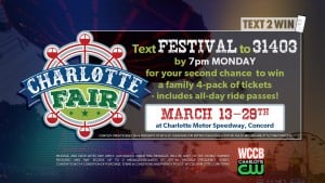 Charlotte Fair March 2020 Text2win R2 Monday