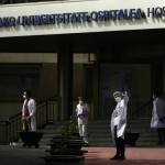 Health Services Staff Members Protest Outside The Txagorritxu Hospital Demanding More Protection Equipment