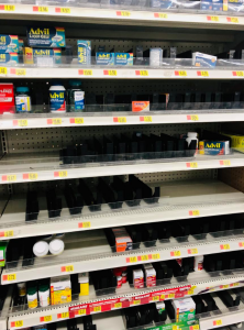 Medicine Aisle At Walmart On Independence Blvd In Charlotte