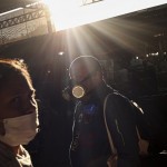 People Wearing Protective Masks Walk Through La Vega Market In Santiago, Chile, March 24, 2020.
