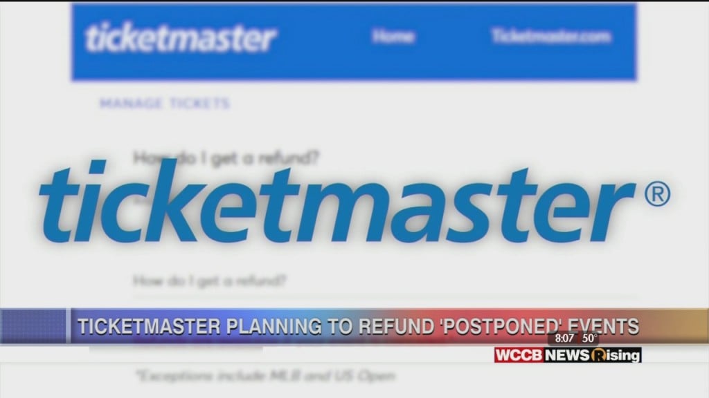 Ticketmaster To Start Issuing Refunds To Postponed Events