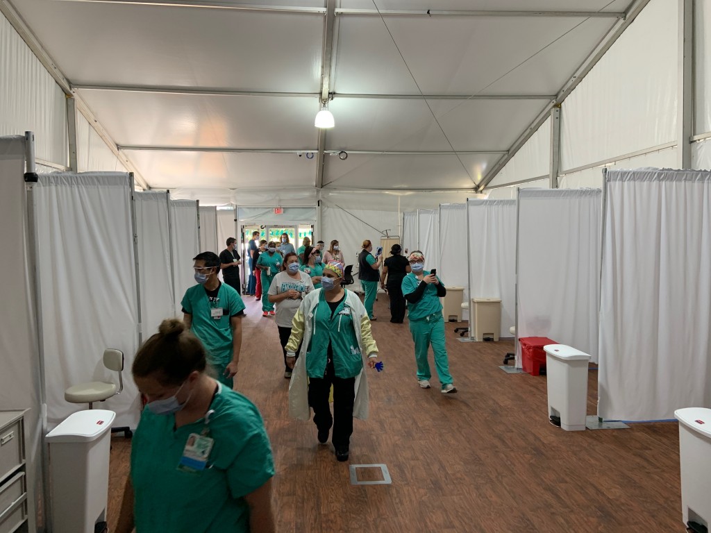 3. Credit To Atrium Health Triage Tent