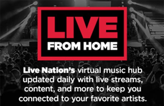 Live From Home Featured Image Live Nation