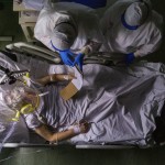 Mario Read His Note About His Medical Conditions During A Routine Examination As Part Of A Night Shift In His Ward In The Covid 19 Section Of The Maggiore Hospital In Parma Italy