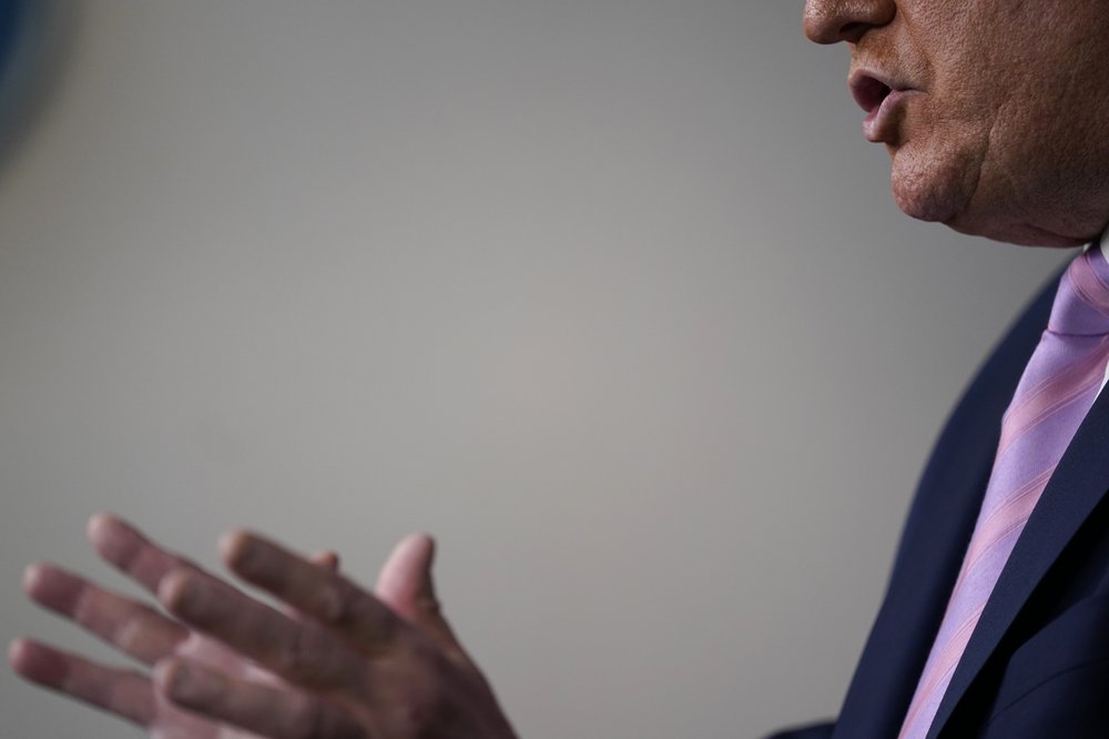 President Donald Trump Speaks During A Coronavirus Task Force Briefing At The White House In Washington