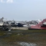 Storm Damages Hangar At Monroe Regional Airport In Louisiana