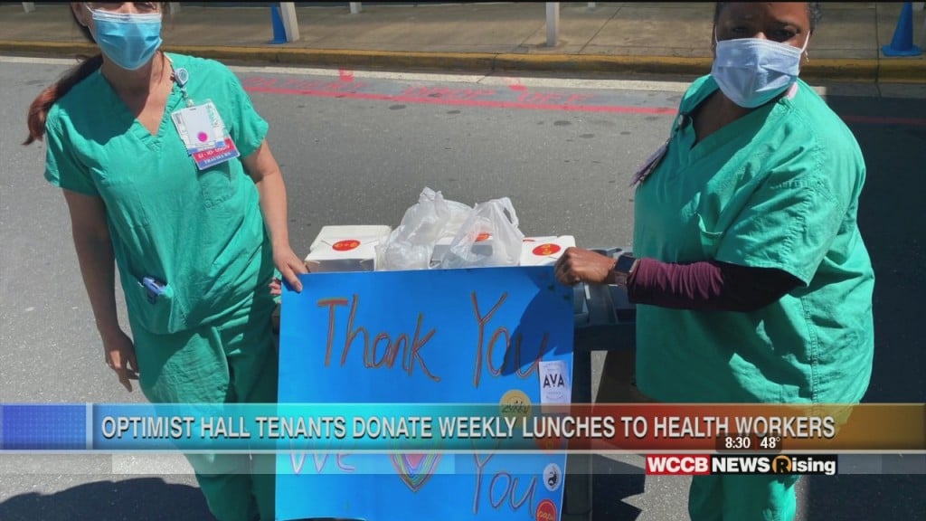 Optimist Hall Delivers Food To Health Care Workers