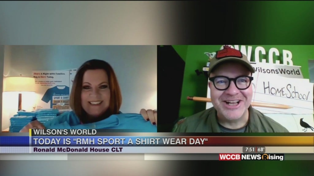 Wilson's World Home School: Ronald Mcdonald House Of Charlotte's Sport A Shirt Wear Day!