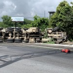 Overturned Tractor Trailer
