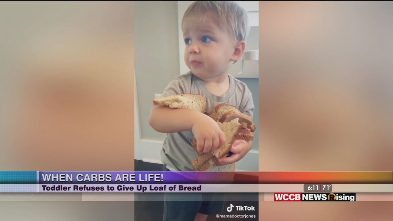 Viral Videos Toddler Refuses to Give Up Bread and Triplets Invade Fridge WCCB Charlotte's CW