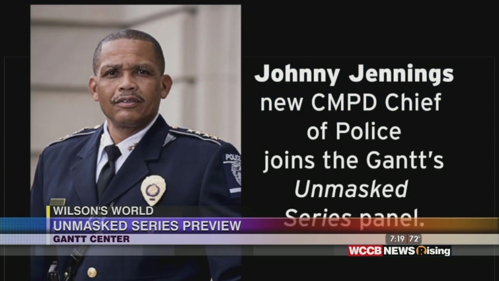 Wilson's World: Previewing The Gantt Center's Tonight "unmasked" Virtual Conversation With Cmpd Chief Johnny Jennings