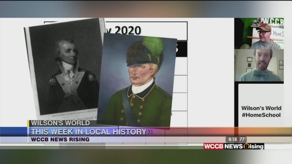 Wilson's World Homeschool: This Week In Local History With Zach The Historian